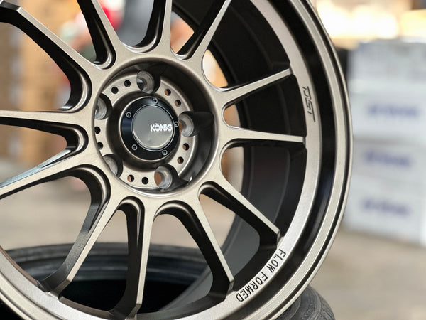 New 18X8.5 ET35 Konig Hypergram Rim (4 wheel) Matt Bronze 5X114.3