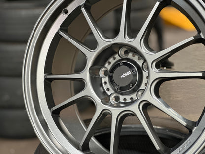 New 18X9.5 ET35 Konig Hypergram Rim (4 wheel) Matt Gunmetal 5X120