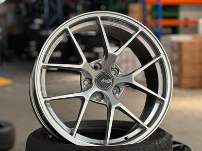 New 18X8.5 ET42 Advanti Astra Rim (4 wheel) Gloss Silver 5X114.3