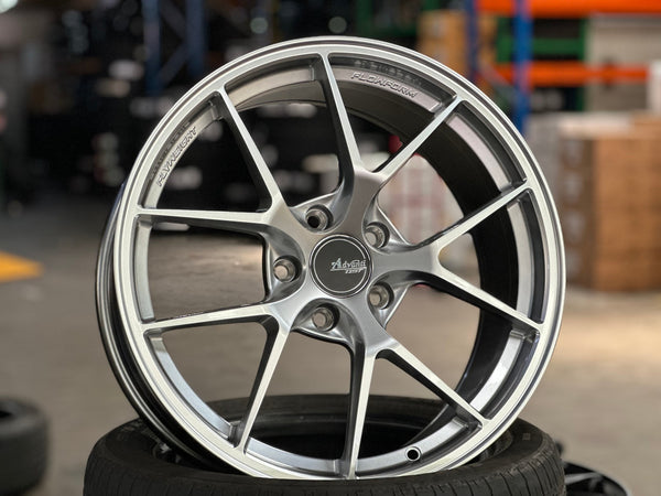 New 18X8.5 ET42 Advanti Astra Rim (4 wheel) Gloss Silver 5X114.3