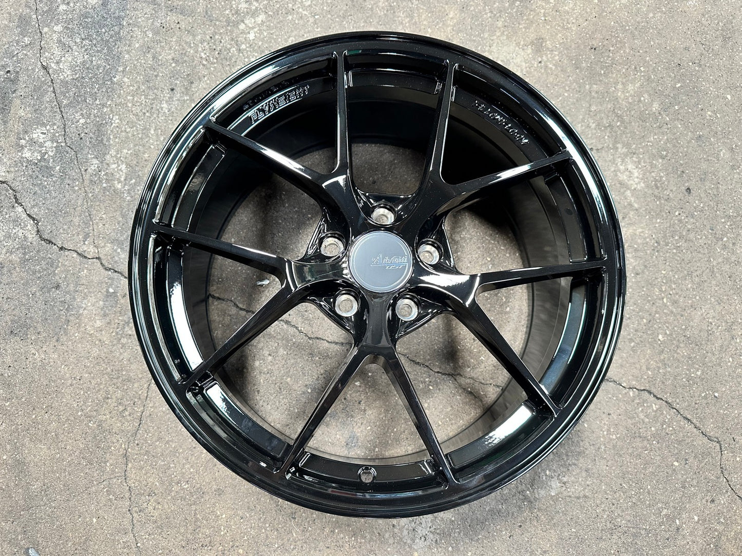 New 18X8.5 ET42 Advanti Astra Rim (4 wheel) Gloss Black 5X114.3