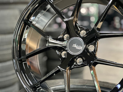 New 18X8.5 ET42 Advanti Astra Rim (4 wheel) Gloss Black 5X114.3