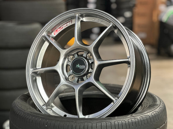 New 15X6.5 ET42 Advanti Blizzard Rim (4 wheel) Gloss Gunmetal 4X100