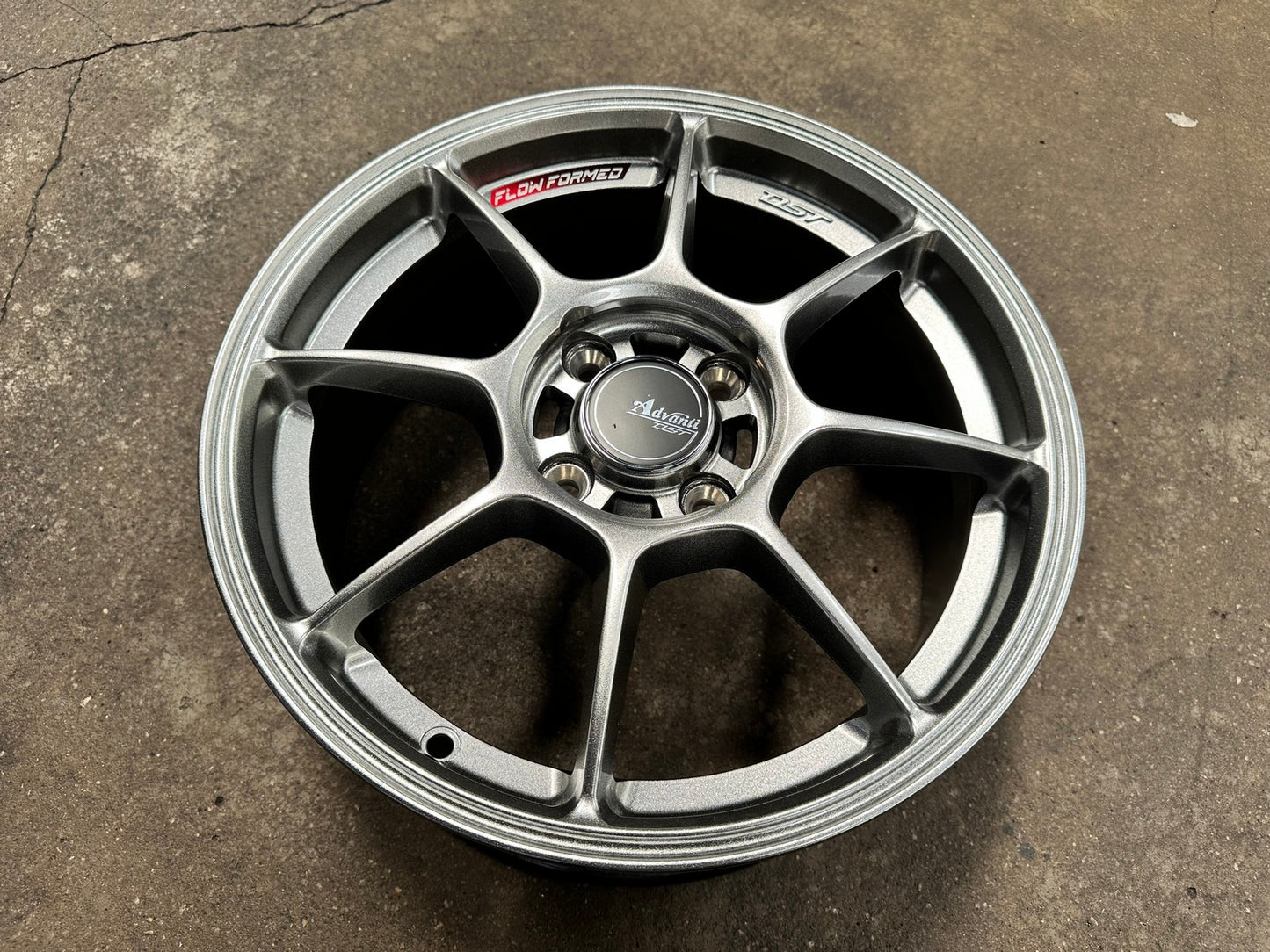 New 15X6.5 ET42 Advanti Blizzard Rim (4 wheel) Gloss Gunmetal 4X100