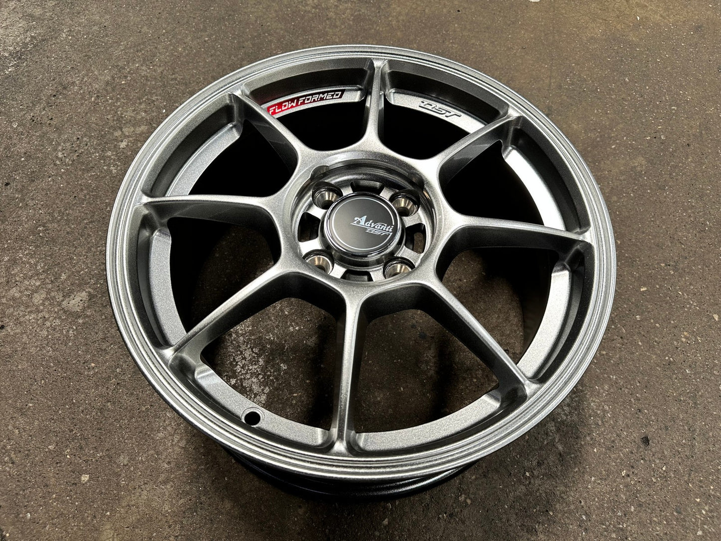 New 15X7 ET35 Advanti Blizzard Rim (4 wheel) Gloss Gunmetal 4X100