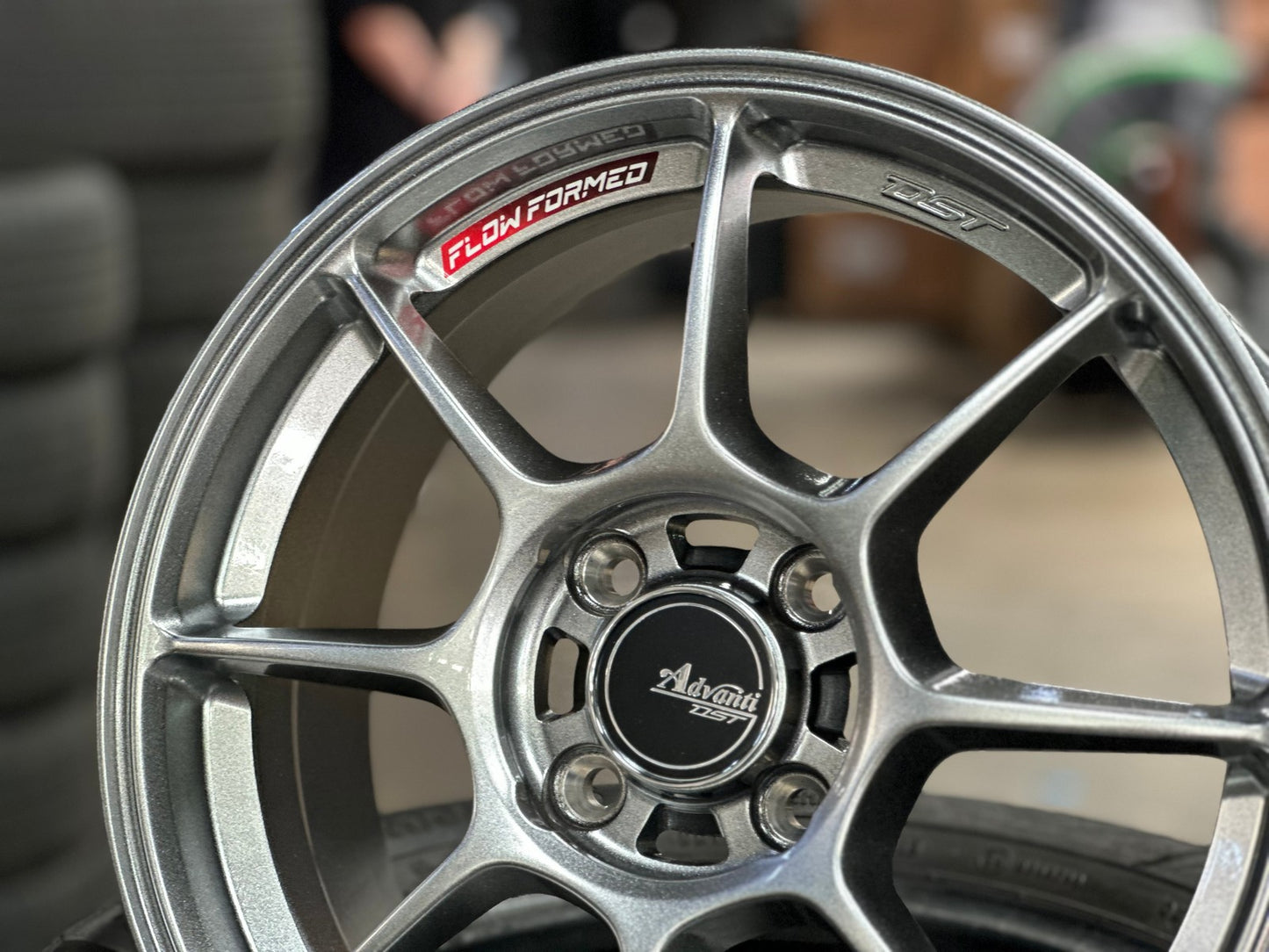 New 15X7 ET35 Advanti Blizzard Rim (4 wheel) Gloss Gunmetal 4X100