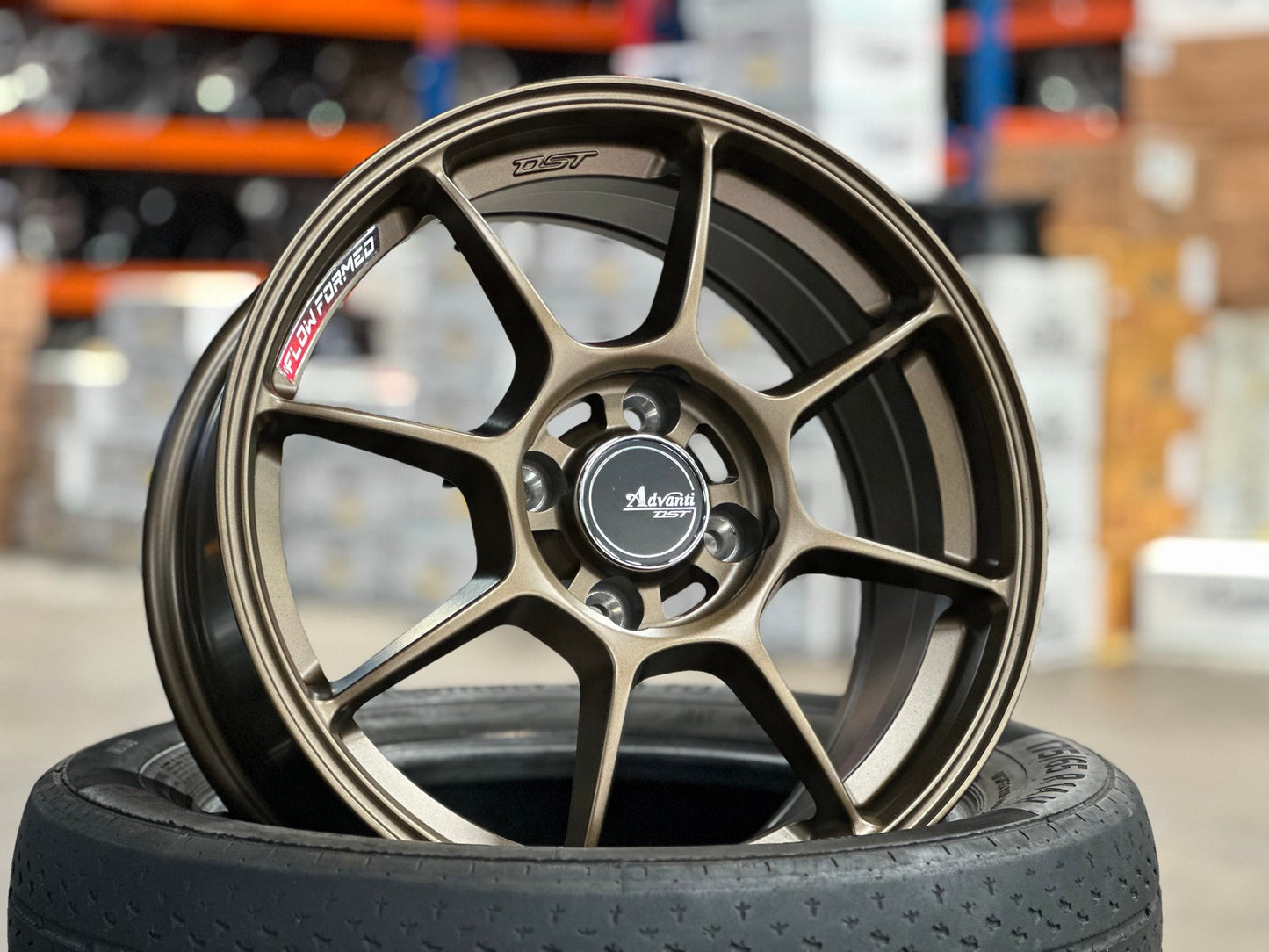 New 15X7 ET35 Advanti Blizzard Rim (4 wheel) Matt Bronze 4X100