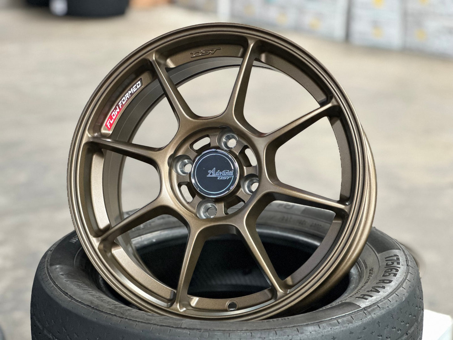 New 15X7 ET35 Advanti Blizzard Rim (4 wheel) Matt Bronze 4X100