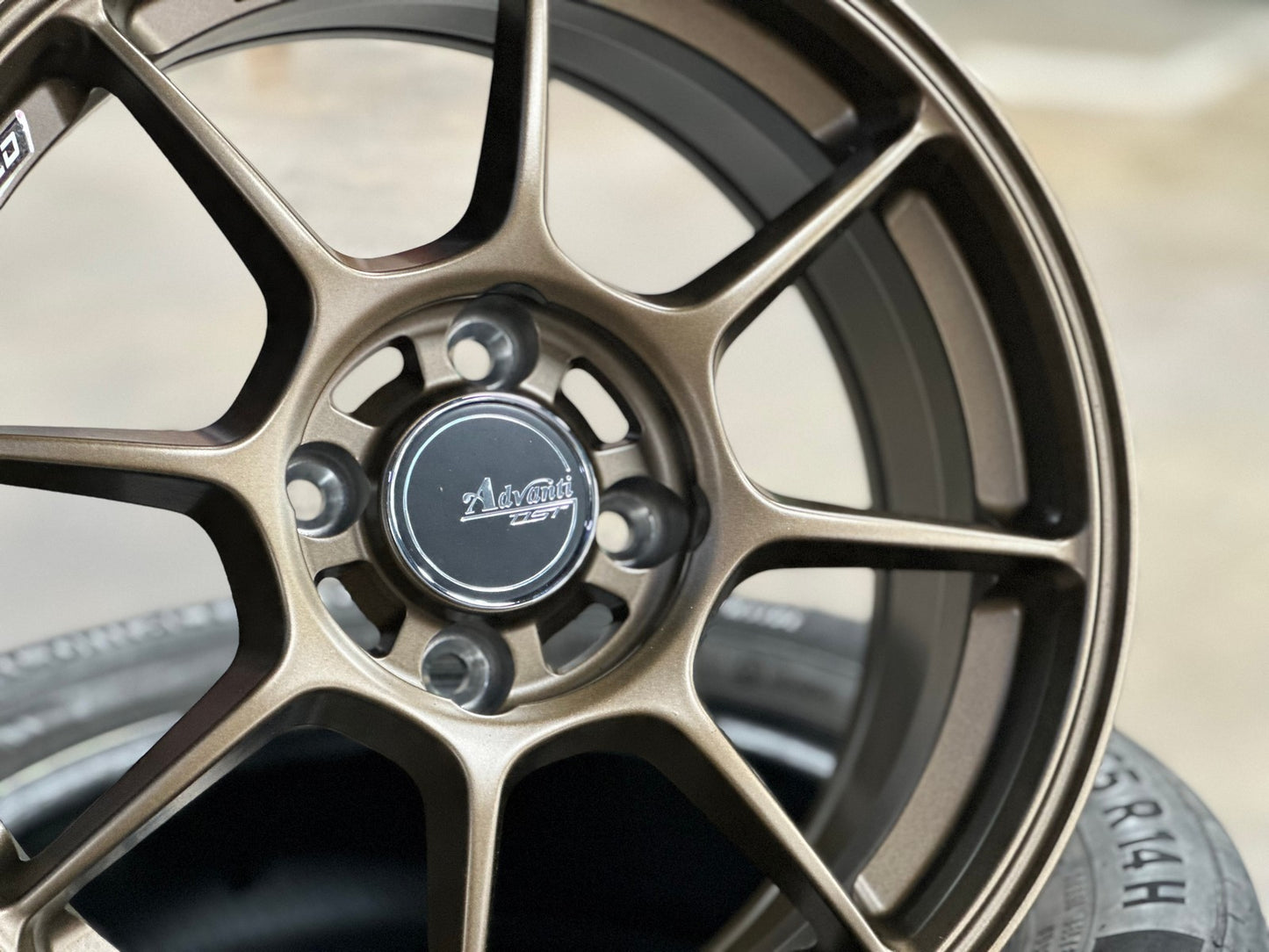 New 15X7 ET35 Advanti Blizzard Rim (4 wheel) Matt Bronze 4X100