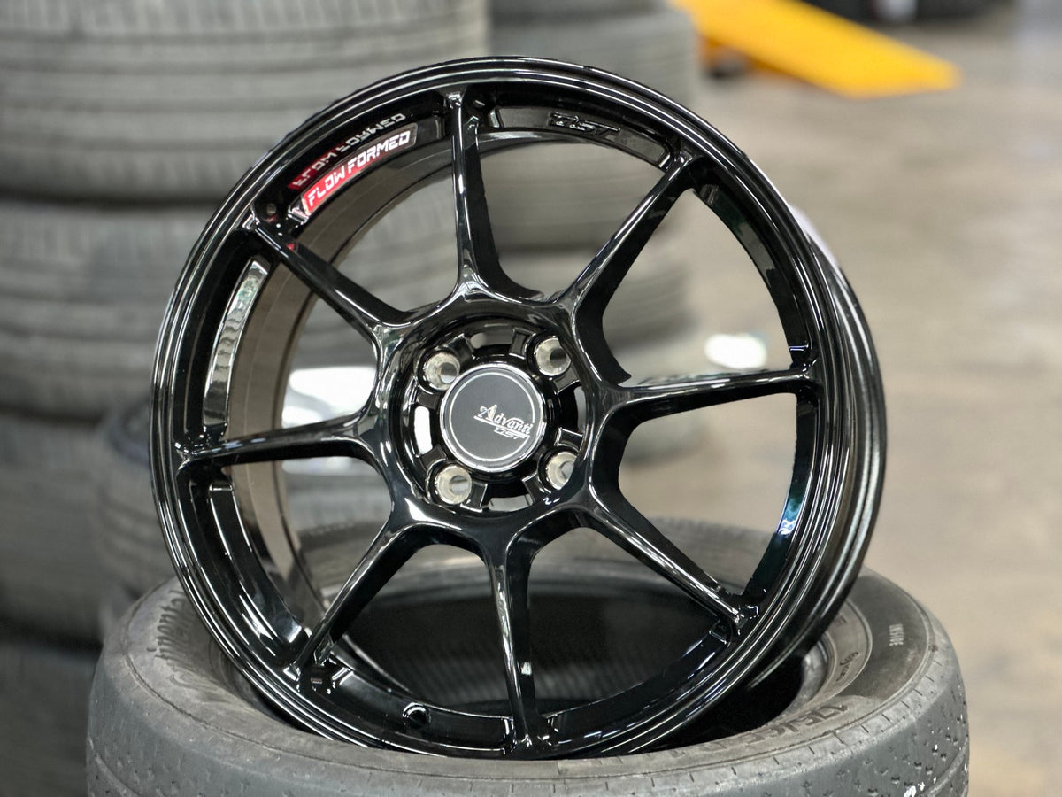 New 16X7 ET40 Advanti Blizzard Rim (4 wheel) Gloss Black 4X100
