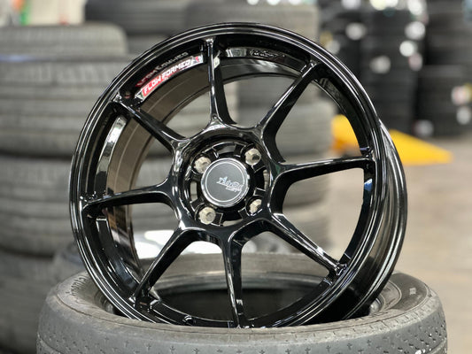 New 16X7 ET40 Advanti Blizzard Rim (4 wheel) Gloss Black 4X100
