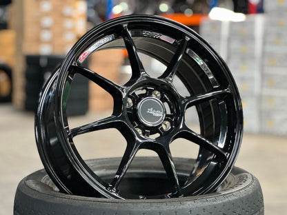 New 16X7 ET40 Advanti Blizzard Rim (4 wheel) Gloss Black 4X100