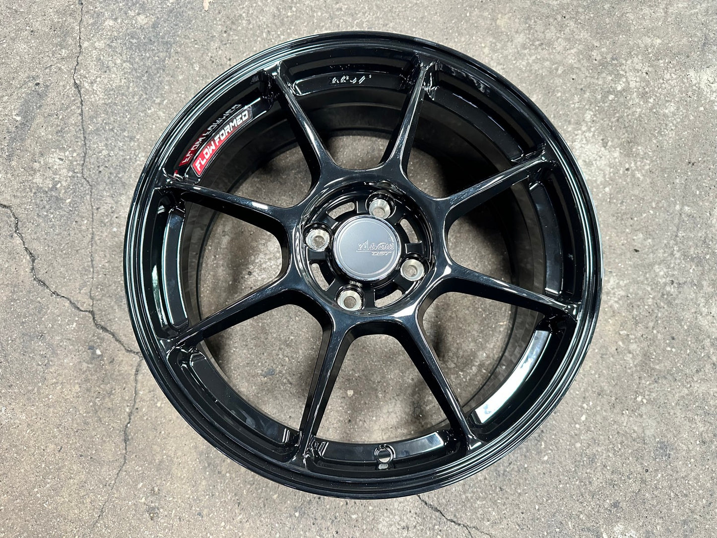 New 16X7 ET40 Advanti Blizzard Rim (4 wheel) Gloss Black 4X100