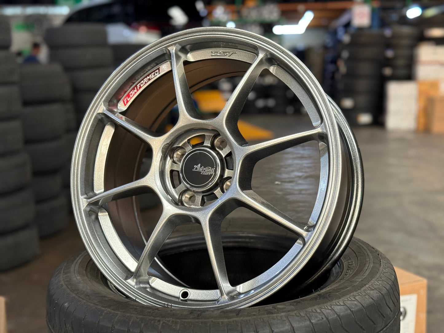 New 16X7 ET40 Advanti Blizzard Rim (4 wheel) Gloss Gunmetal 4X100