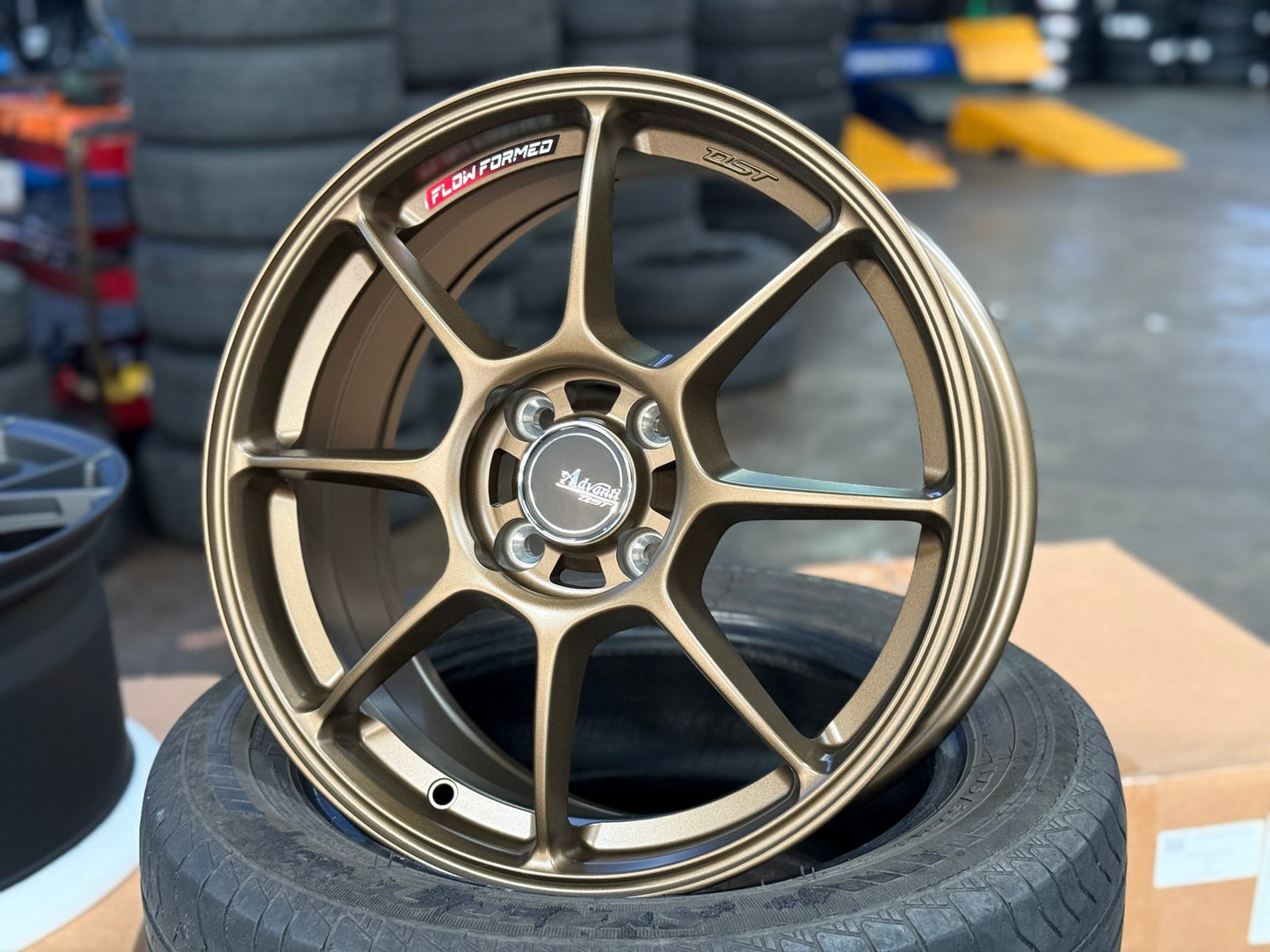 New 16X7 ET40 Advanti Blizzard Rim (4 wheel) Matt Bronze 4X100