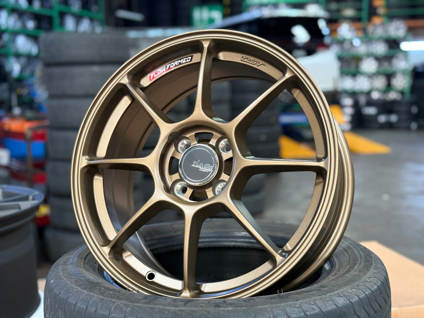 New 16X7 ET40 Advanti Blizzard Rim (4 wheel) Matt Bronze 4X100