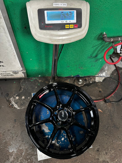 New 17X7.5 ET40 Advanti Blizzard Rim (4 wheel) Gloss Black 4X100