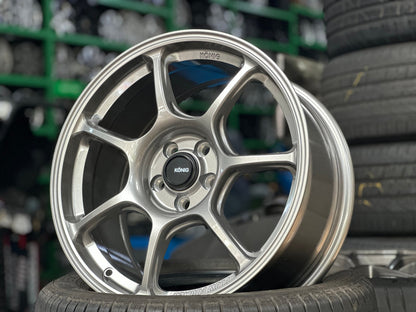 New 17X8 ET38 Konig Ultragram Rim (4 wheel) Gloss Gunmetal 5X100