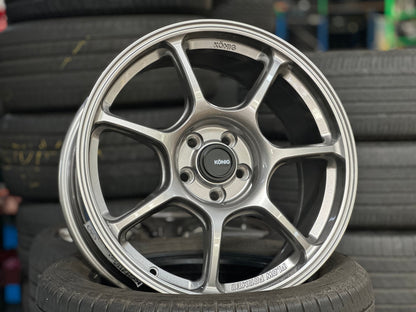 New 17X8 ET38 Konig Ultragram Rim (4 wheel) Gloss Gunmetal 5X100