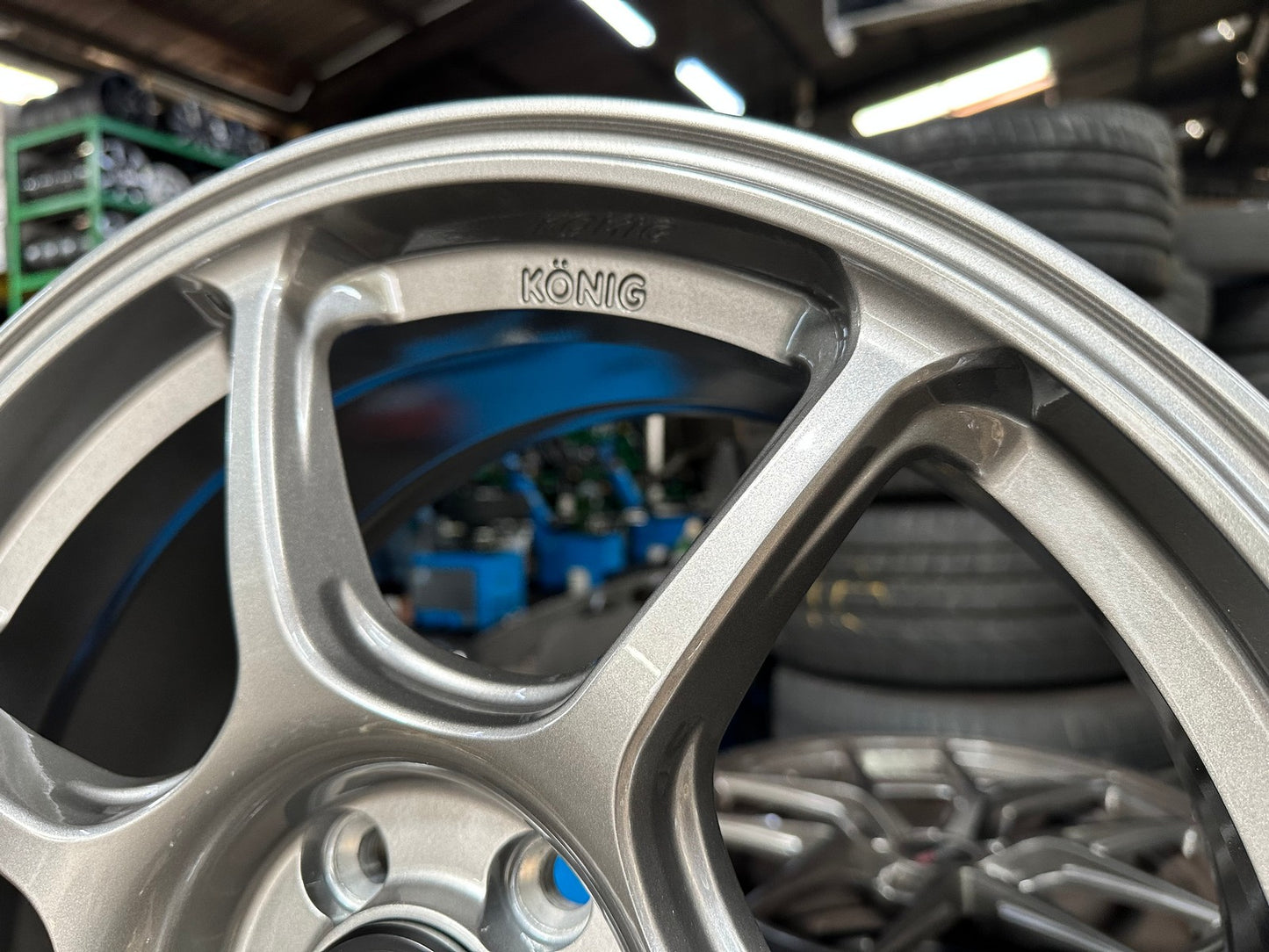 New 17X8 ET38 Konig Ultragram Rim (4 wheel) Gloss Gunmetal 5X100