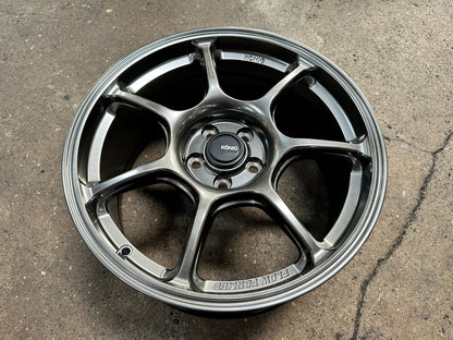 New 17X8 ET38 Konig Ultragram Rim (4 wheel) Dark Gunmetal 5X100