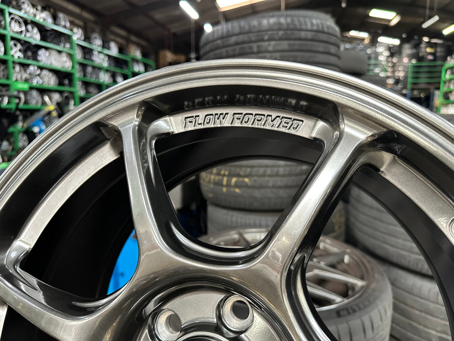 New 17X8 ET38 Konig Ultragram Rim (4 wheel) Dark Gunmetal 5X100