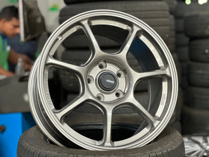 New 17X8 ET40 Konig Ultragram Rim (4 wheel) Dark Gunmetal 5X114.3