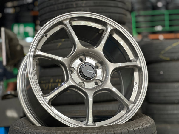 New 17X8 ET40 Konig Ultragram Rim (4 wheel) Dark Gunmetal 5X114.3