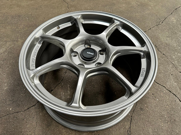 New 17X8 ET40 Konig Ultragram Rim (4 wheel) Dark Gunmetal 5X114.3