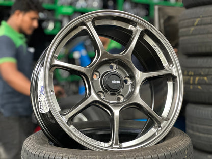 New 17X8 ET40 Konig Ultragram Rim (4 wheel) Gloss Gunmetal 5X114.3