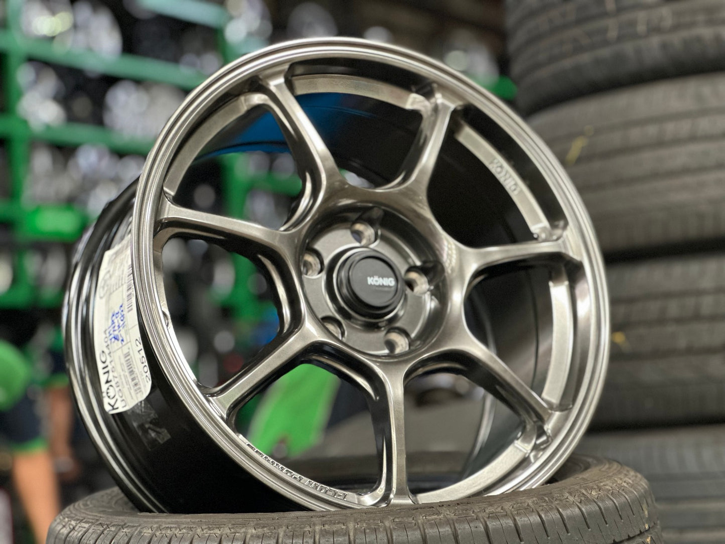 New 17X8 ET40 Konig Ultragram Rim (4 wheel) Gloss Gunmetal 5X114.3