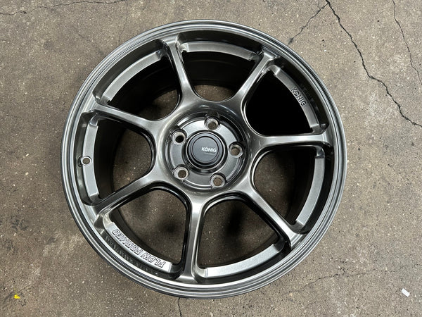 New 17X8 ET40 Konig Ultragram Rim (4 wheel) Gloss Gunmetal 5X114.3
