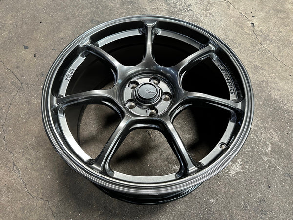 New 18X8.5 ET38 Konig Ultragram Rim (4 wheel) Gloss Gunmetal 5X100