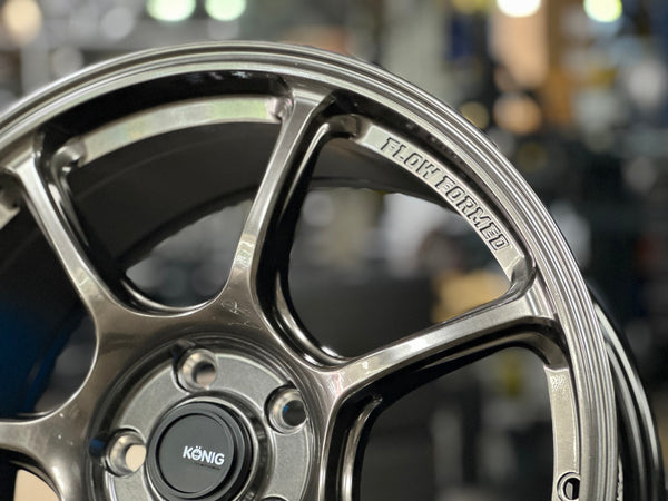 New 18X8.5 ET42 Konig Ultragram Rim (4 wheel) Gloss Gunmetal 5X112