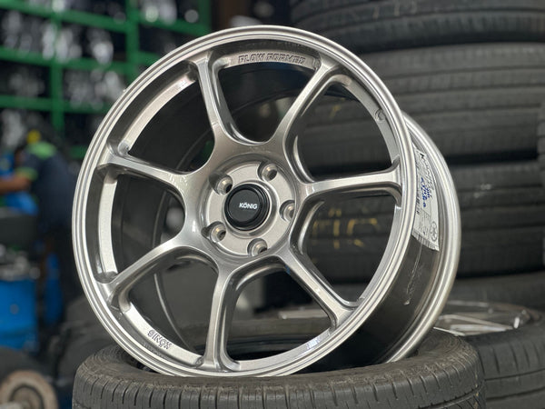 New 18X8.5 ET35 Konig Ultragram Rim (4 wheel) Dark Gunmetal 5X114.3