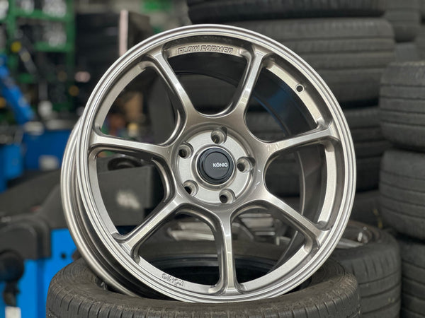 New 18X8.5 ET35 Konig Ultragram Rim (4 wheel) Dark Gunmetal 5X114.3