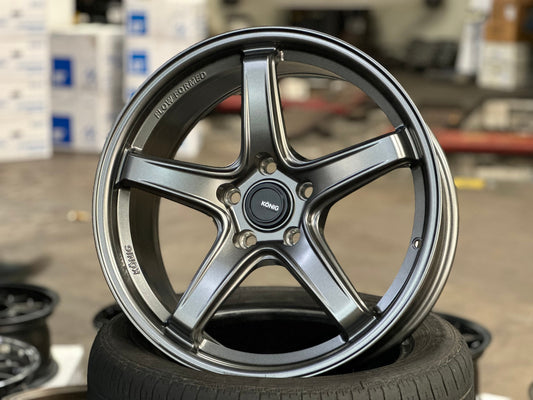 New 18X8.5 ET42 Konig Neoform Rim (4 wheel) Matt Bronze 5X114.3