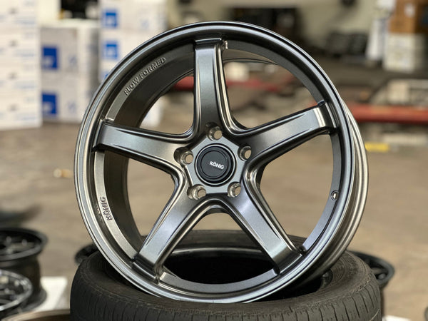 New 18X8.5 ET42 Konig Neoform Rim (4 wheel) Matt Bronze 5X114.3