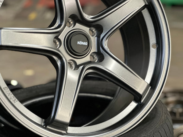 New 18X8.5 ET42 Konig Neoform Rim (4 wheel) Matt Bronze 5X114.3