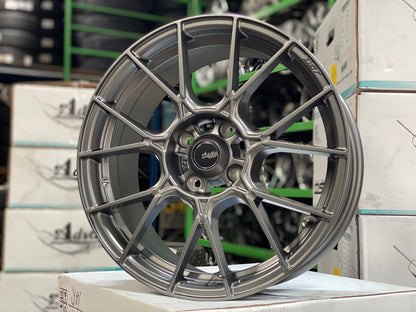 New 16X7 ET40 Advanti Presto Rim (4 wheel) Matt Gunmetal 4X100