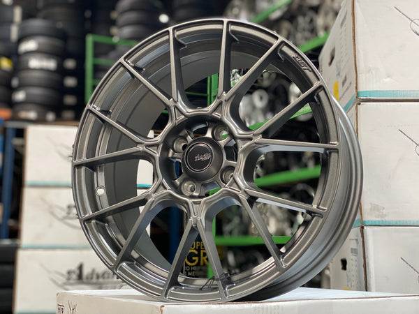 New 16X7 ET40 Advanti Presto Rim (4 wheel) Matt Gunmetal 4X100