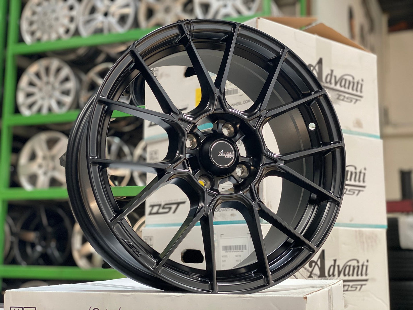 New 16X7 ET40 Advanti Presto Rim (4 wheel) Matt Black 4X100