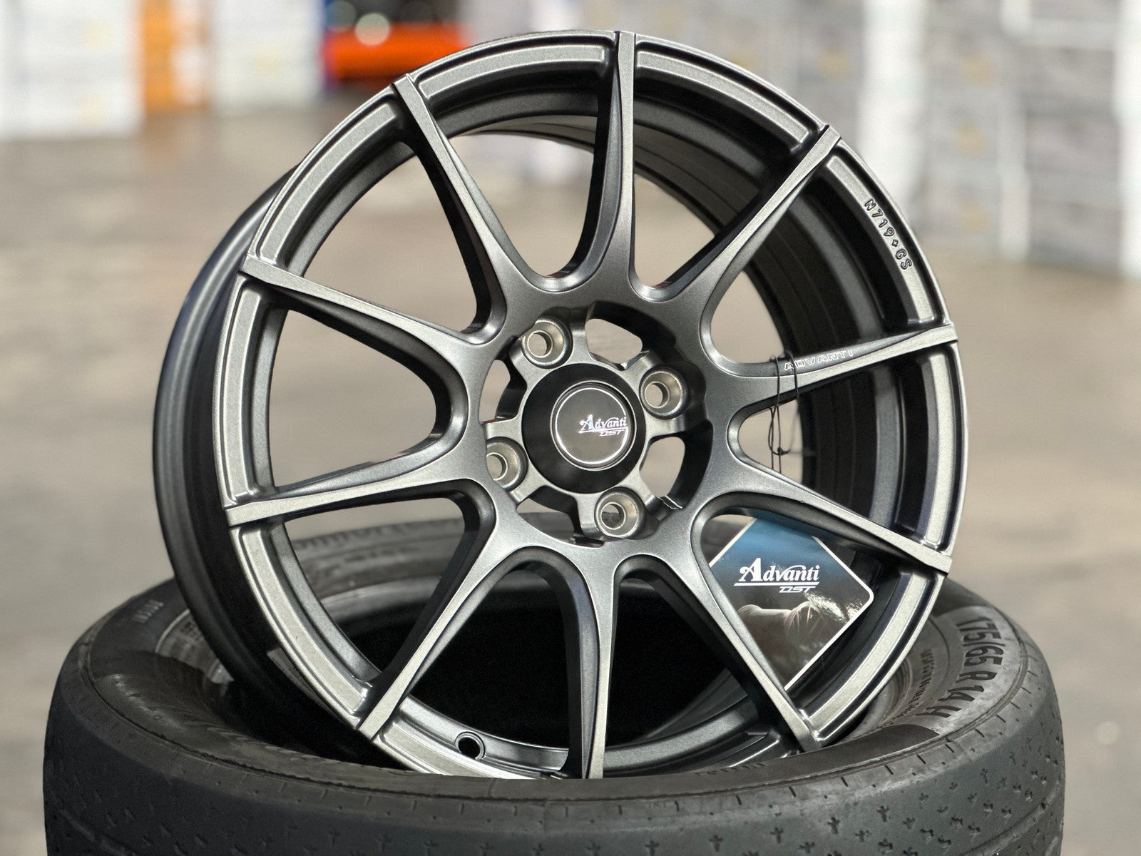 New 15X7 ET35 Advanti Proto Rim (4 wheel) Matt Gunmetal 4X100 – King of ...