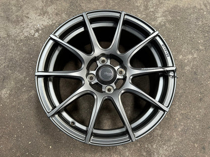 New 15X7 ET35 Advanti Proto Rim (4 wheel) Matt Gunmetal 4X100