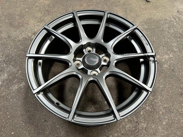 New 15X7 ET35 Advanti Proto Rim (4 wheel) Matt Gunmetal 4X100