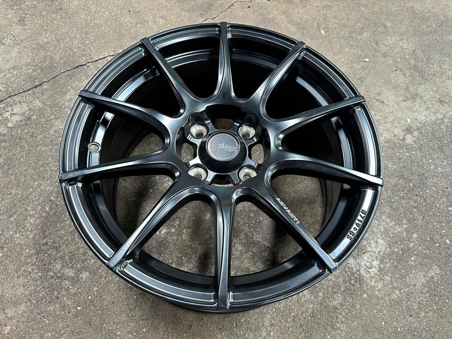 New 15X7 ET35 Advanti Proto Rim (4 wheel) Matt Black 4X100