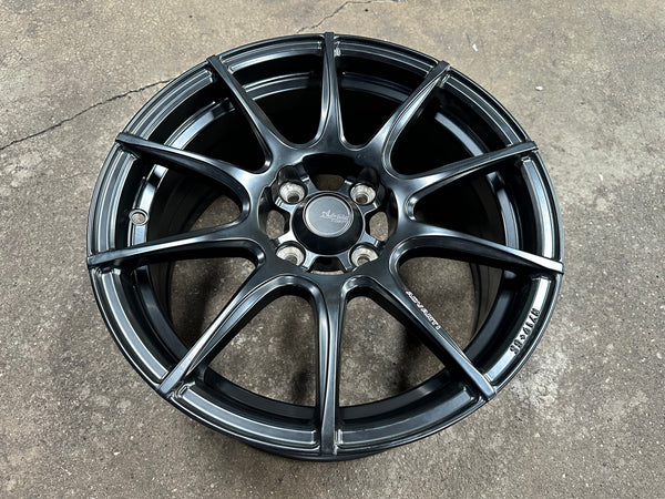 New 15X7 ET35 Advanti Proto Rim (4 wheel) Matt Black 4X100