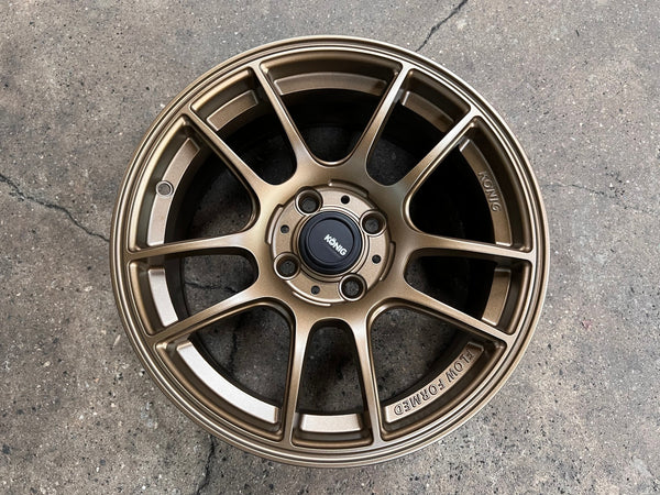New 15X7 ET35 Konig Heliogram Rim (4 wheel) Matt Bronze 4X100