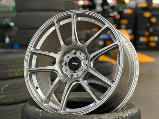 New 18X8.5 ET42 Konig Heliogram Rim (4 wheel) Gloss Gunmetal 5X114.3