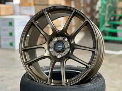 New 18X8.5 ET42 Konig Heliogram Rim (4 wheel) Matt Bronze 5X114.3
